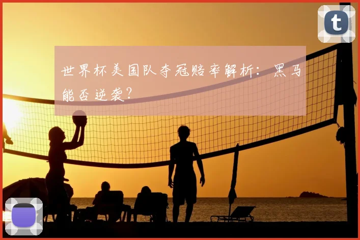 世界杯美国队夺冠赔率解析:黑马能否逆袭?